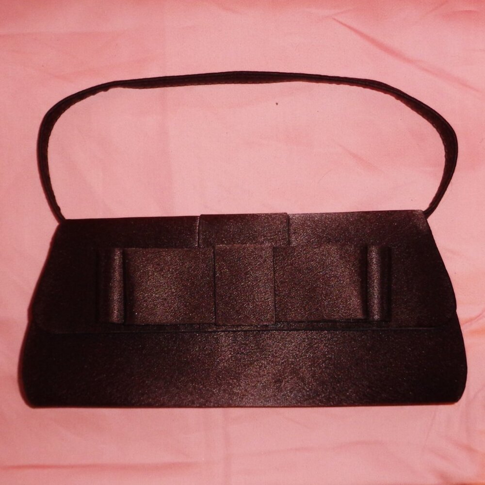 SOLD!!!   SOLD!!    NEW STYLISH CHOCOLATE BROWN BOW SACHEL / SHOULDER BAG PURSE